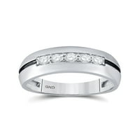 Zaručnički prsten od 10k bijelog zlata s dijamantima u obliku dijamanta