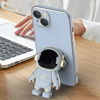 Astronaut skriveni poklopac za stalak za iPhone Pro, Slatka futrola za telefon s poklopcem zaštitnika objektiva,
