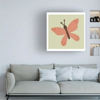 Fiorella površinski dizajn 'Butterfly Square 16' platno umjetnost