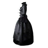 Haljine renesansne haljine za žene gotičke haljine haljine vintage čipkaste haljine crno-e x-velika