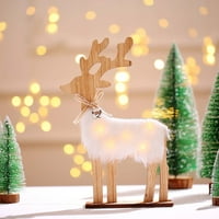 Heiheiup plišana božićna igračka užareni ukras jelena božićni ukras i visi telefon božićni ukras