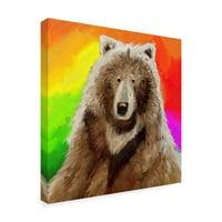 Zaštitni znak likovna umjetnost 'pop art medvjed' platno umjetnost by Howie Green