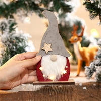 Božićni božićni ukrasi Novi Svjetlosni Djed Mraz bezbrižni božićni ukrasi drveni