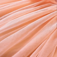 UUSZGMR GIRLE Slatke haljine Cvjetni printin s dugim rukavima Princess Skirt Dance Party Skirts Odjeća svakodnevno